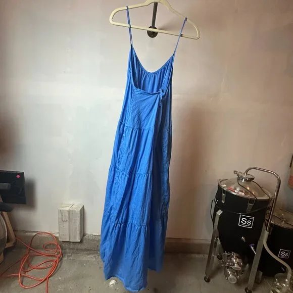 Left On Friday Women's Maxi Dress – Size L/XL – VIBRANT BLUE - Picture 3 of 7